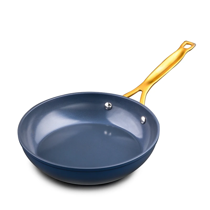 Batterie de cuisine 12 pièces antiadhésive Signature Thyme & Table - Bleu