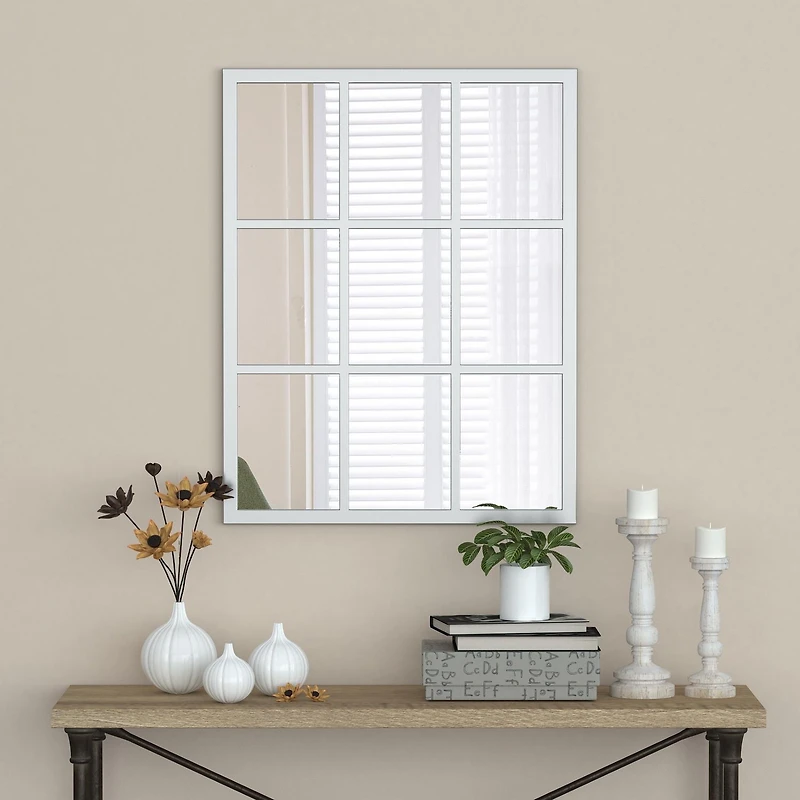 A&E Bath and Shower Jelic Silver Window Mirror