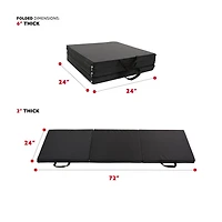 Sunny Health & Fitness Tri-Fold Exercise Mat