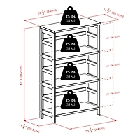 Winsome 92251 Capri Storage Shelf Set