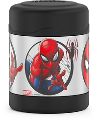Thermos Kids Stainless Steel Vacuum Insulated FUNtainer Food Jar, 295 ml, Spiderman, Black, F30021SP