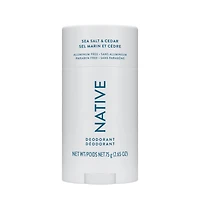 Native Natural Deodorant, Sea Salt & Cedar, Aluminum Free