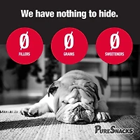 PureSnacks Gâteries pour Chien au Poulet Séché, 1 Ingrédient, 601g