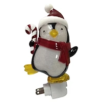 Veilleuse pingouin, pour d'intérieur, avec ampoule DEL, Holiday Time