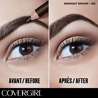 COVERGIRL Easy Breezy Brow Fill + Define Brow Pencil, Sharpener Included, Long-Lasting, Deeply Pigmented, Blendable Formula, 100% Cruelty-Free, Sharpener Included