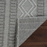 Tapis d'interieur exterieur abstrait Rug Branch Hogar, gris beige, moderne - Salon, chambre, salle a manger et cuisine