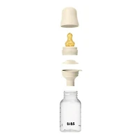 BIBS BPA-Free PP Baby Bottle Round Latex 2 pack 150 ml Slow Flow Ivory, BIBS BPA-Free PP Baby Bottle Round Latex 2 pack