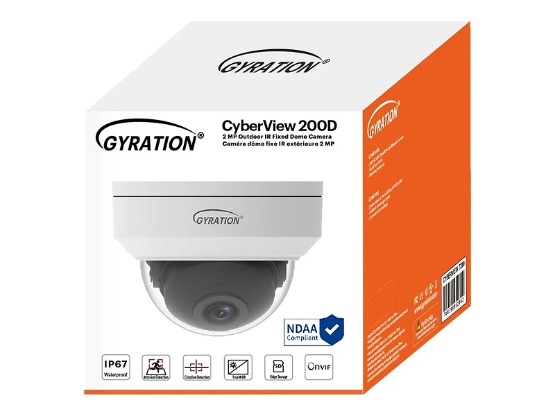Adesso Cyberview 200D - Caméra de surveillance Réseau - Dôme - Extérieur - Étanche - Couleur (Jour et Nuit)