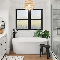 RoomMates Studio Clear Bamboo Privacy Window Film