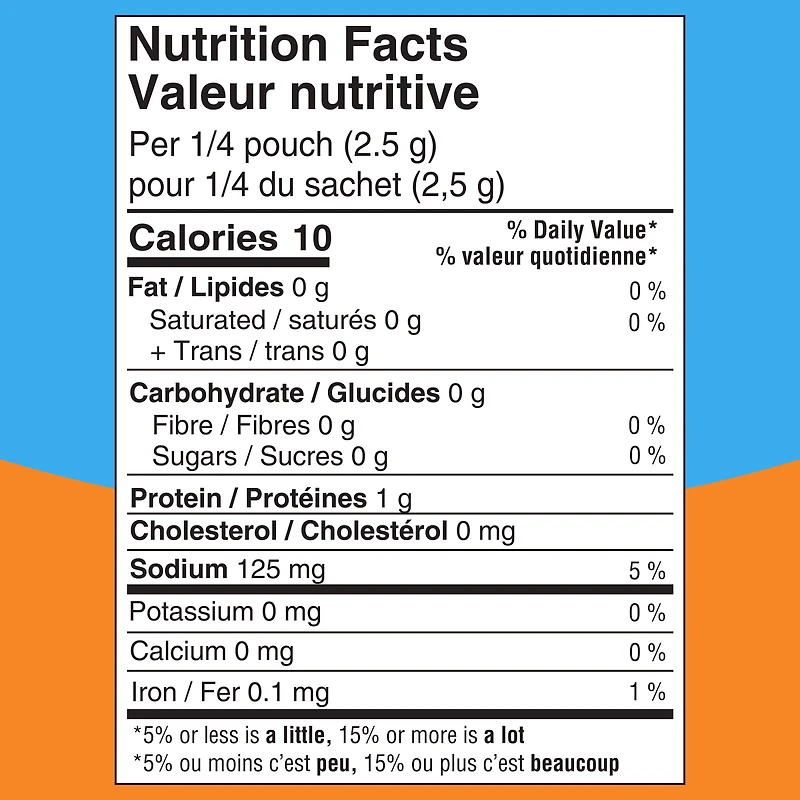 Mélange De Poudre Pour Gelée Orange, Sans Sucre Ajouté, Boîte De 10, 2 G
