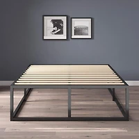 Zinus Joseph 14 inch Black Metal Platform Bed Frame