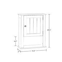 Ashland Collection Maison RiverRidge® Armoire murale de salle de bain, 16,54 po. (larg) x 20,47 po. (haut) x 7,09 po. (p), blanc