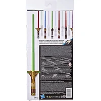 Star Wars Lightsaber Forge Yoda Extendable Green Lightsaber Toy, Customizable Roleplay Toy for Kids Ages 4 and Up
