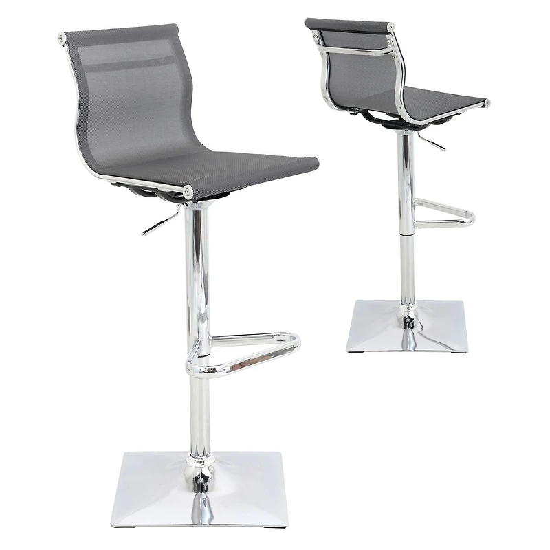 LumiSource Mirage Contemporary Adjustable Barstool