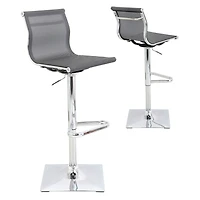LumiSource Mirage Contemporary Adjustable Barstool