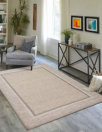 ECARPET Brooks Nautical Coastal Area Rug for living room, bedroom, dining room, entrance, hallway and more.