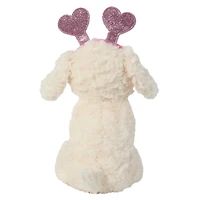 Way To Celebrate Valentine's Day 10.5" Dog With Headband Medium Plush Animal