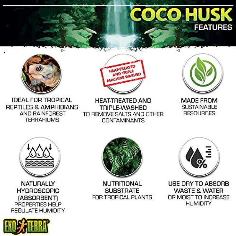 Exo Terra Coque de Coco - s'Étend à 7qt
