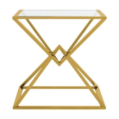Cinna Side Table in Gold