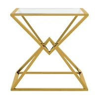 Cinna Side Table in Gold