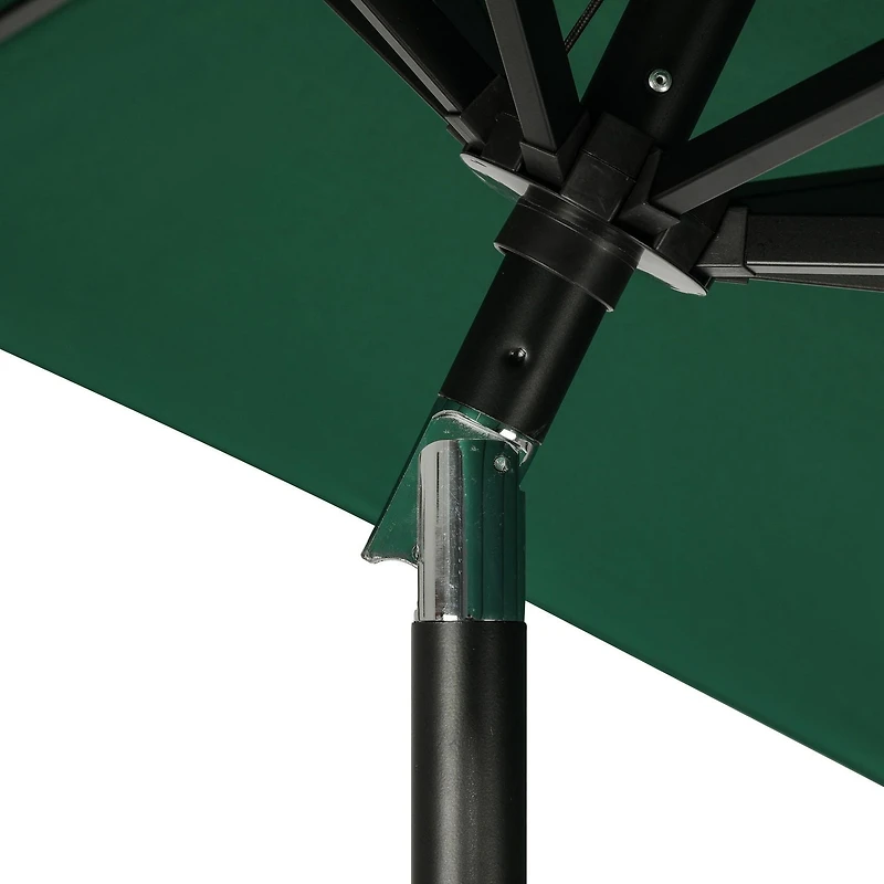 Parasol de marché octogonal Mirage II 9-ft à autoinclinaison - Canopée Breez-Tex