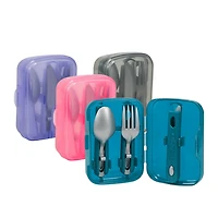 Cool Gear Slider Cutlery Set - Travel Fork, Knife, Spoon