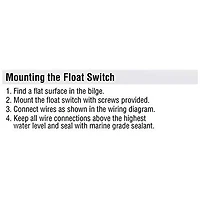 Shoreline Marine SL52260 Bilge Pump 600 Gph Auto Switch