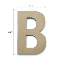 Lerman decor's wood letter B, Wood letter B