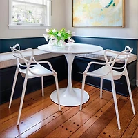 Heavenly Collection Plastic Dining Chair for Dining Area