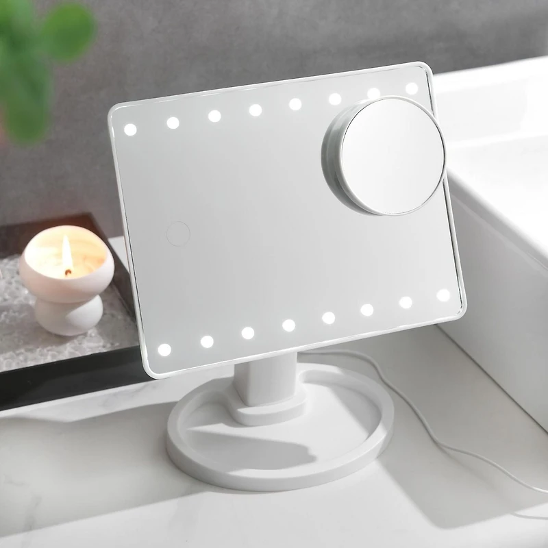 MS LED WHITE 10X MIRROR, LED MIRROR