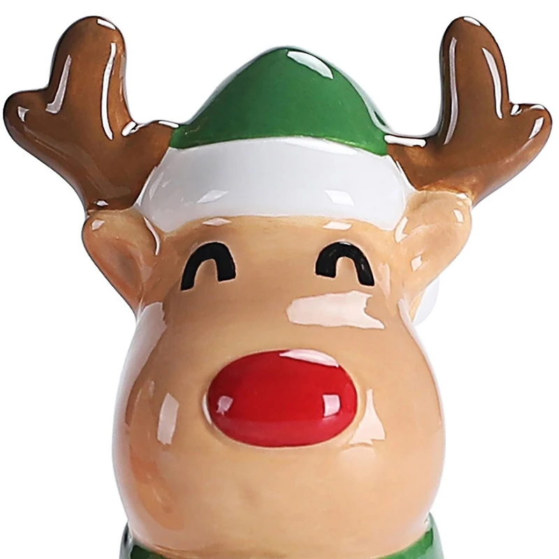 Holiday Time Reindeer Salt & Pepper Shakers