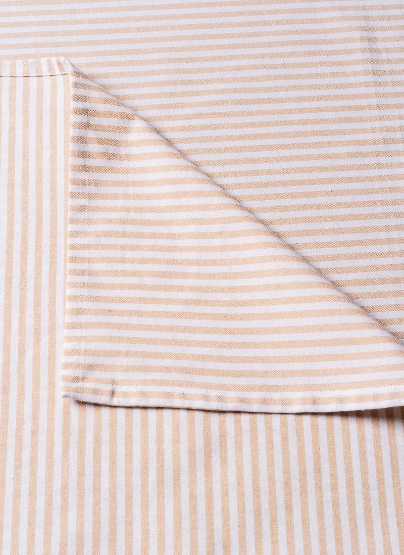 Fabstyles 100% Cotton Bistro Stripe Table Cloth