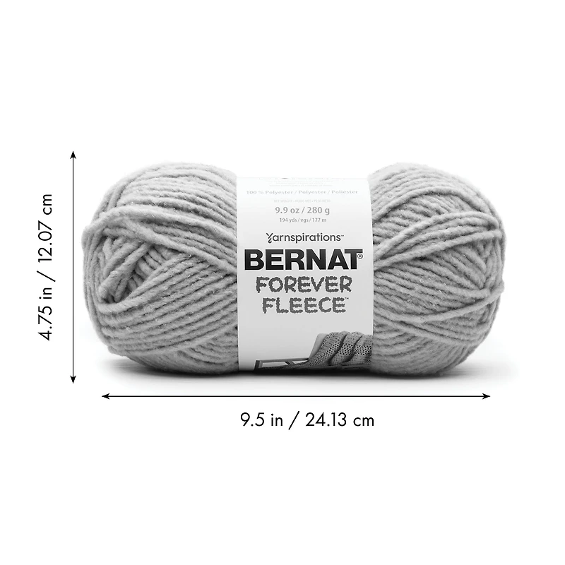 Bernat® Fil Forever Fleece™, Polyester #6 Super Volumineux, 9,9 Oz/280 G, 194 Yards