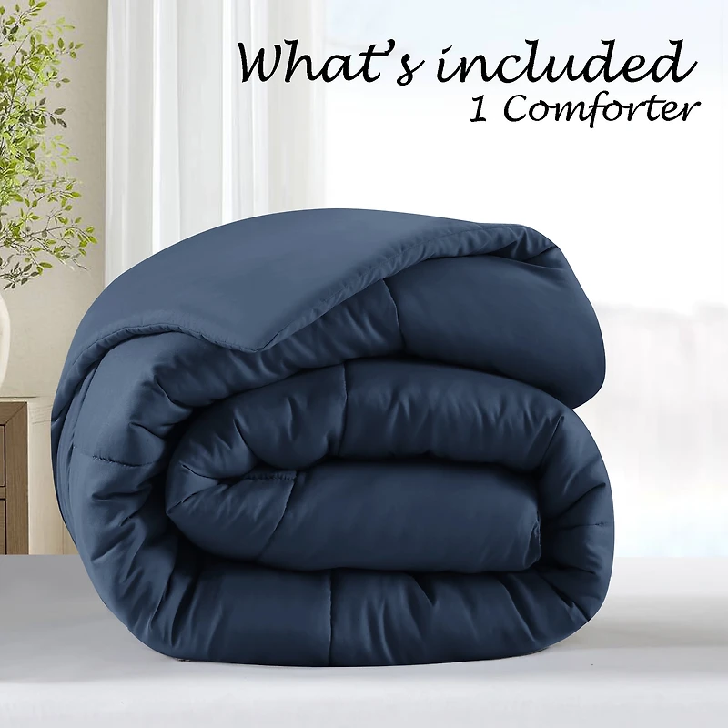 Swift Home Basic Down Alternative Comforter, All Season Hypoallergenic Cozy Comforter, Queen