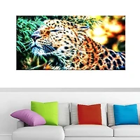 Design Art Beautiful Cheetah Animal Single Panel Canvas Wall Art
