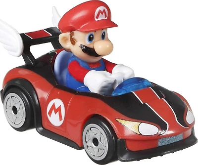 Véhicule Mario Kart Mario Wildwing Hot Wheels à l’échelle 1:64
