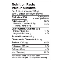 Pillsbury Pizza Pops, Pepperoni, Collations Pizza Surgelées, 380 g, 4 unités 4 pizza collations, 380 g