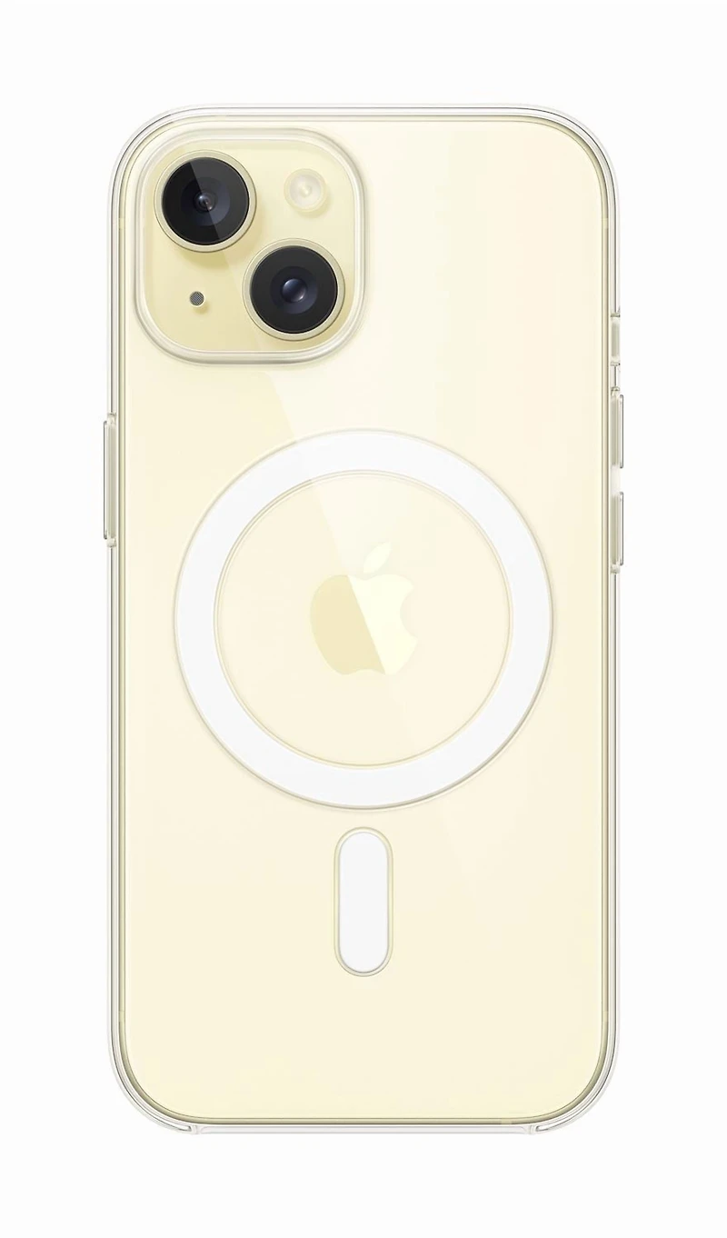Apple Coque Transparente iPhone 15 avec MagSafe NB-24M