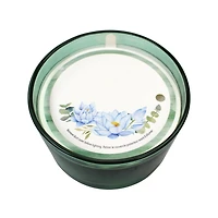 15oz Blue Lotus & Eucalyptus Scented Green Jar Candle