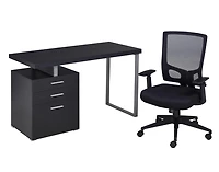 Kit de Bureau Lila, Noir