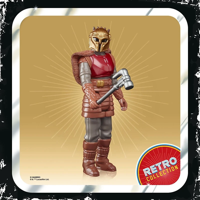 Star Wars Retro Collection The Armorer Toy 3.75-Inch-Scale Star Wars: The Mandalorian Collectible Action Figure, Toys for Kids Ages 4 and Up