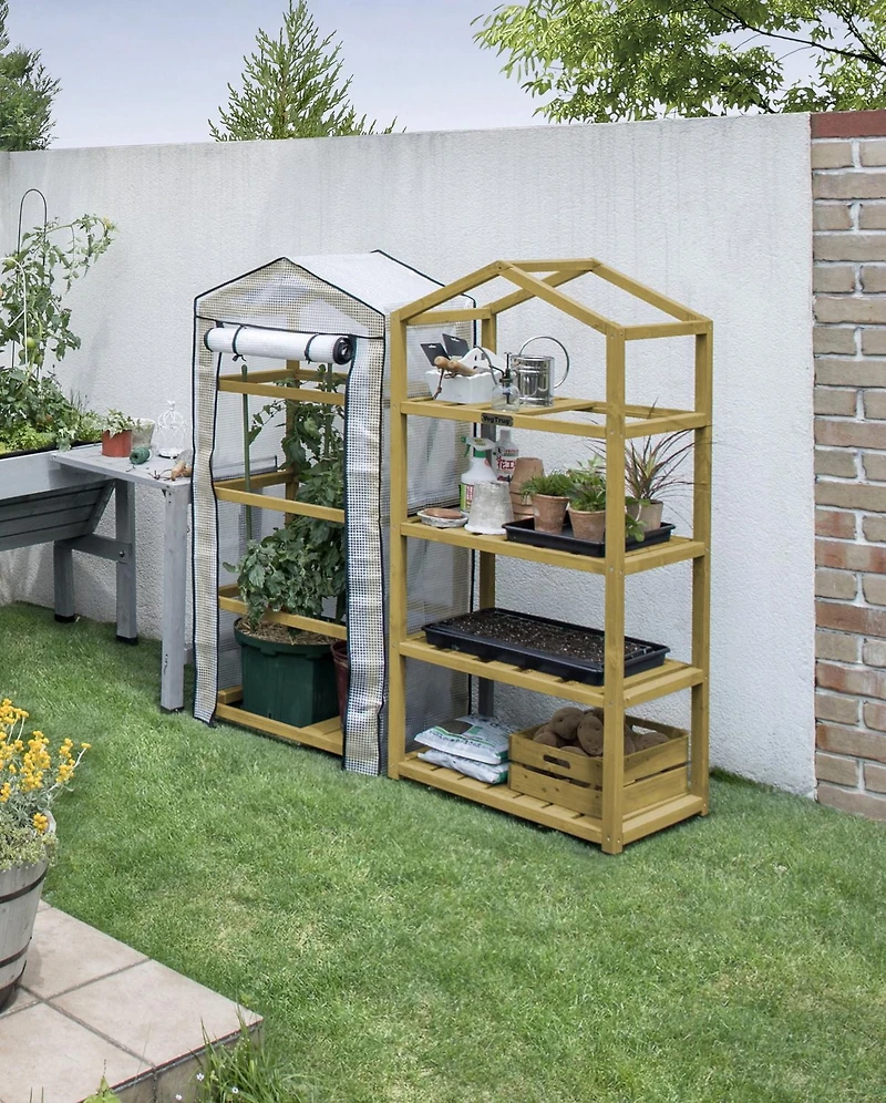 Serre à 4 niveaux en cèdre VegTrug