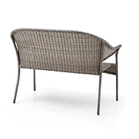 hometrends Pebbleton Wicker Loveseat