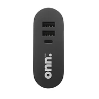 onn. USB-C/USB-A Multi-Port 2-IN-1 5000 mAh Portable Battery & Charger, Rechargeable Lithium-ion
