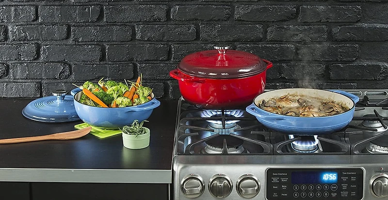Cocotte Émail Bleu 4.5 Pintes De Lodge