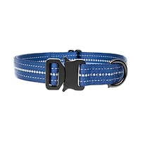 One Paw, Buffalo Plaid Nylon Dog Collar with Metal Buckle, Water Repellent, Multiple sizes