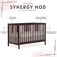 Dream On Me Synergy MOD Crib, Made with Sustainable New Zealand Pinewood, Convertible Crib