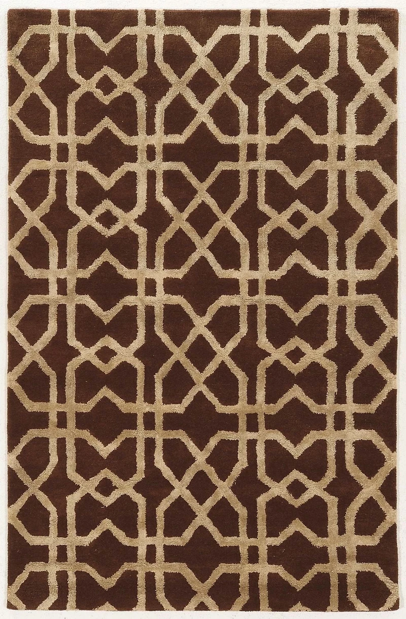 Tapis en Laine Aspire Xs marron et sable de 8 pi x 11 pi