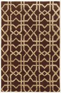 Tapis en Laine Aspire Xs marron et sable de 8 pi x 11 pi