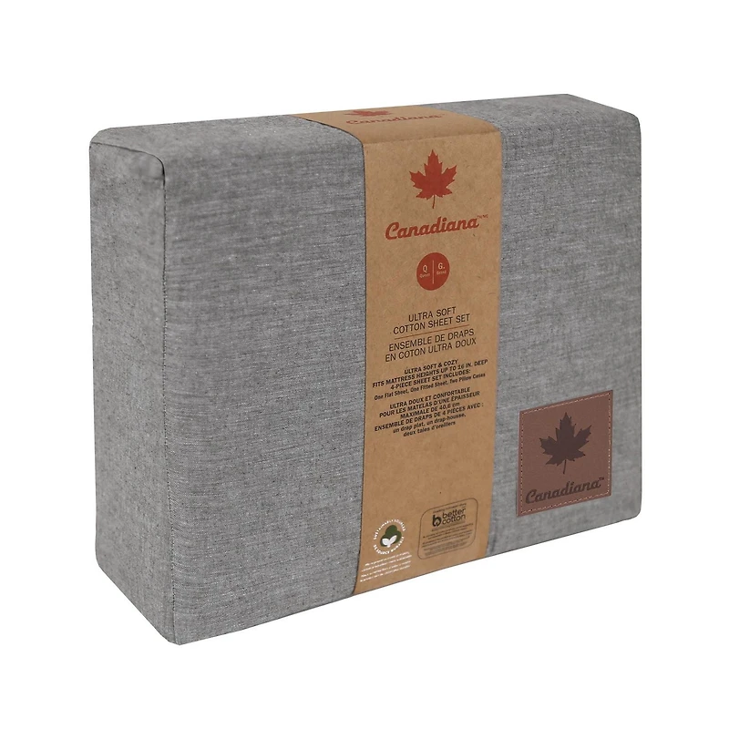 Canadiana 4 Piece Ultra Soft Cotton Sheet Set